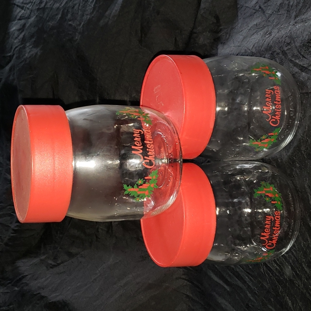Vintage Carlton 3/4L Glass Christmas Canister - Picture 10 of 10